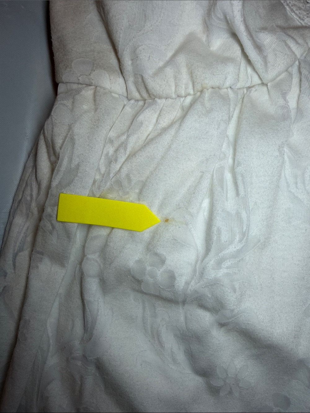 Sweetees Cream Lace-Trim Top - Picture 7 of 8